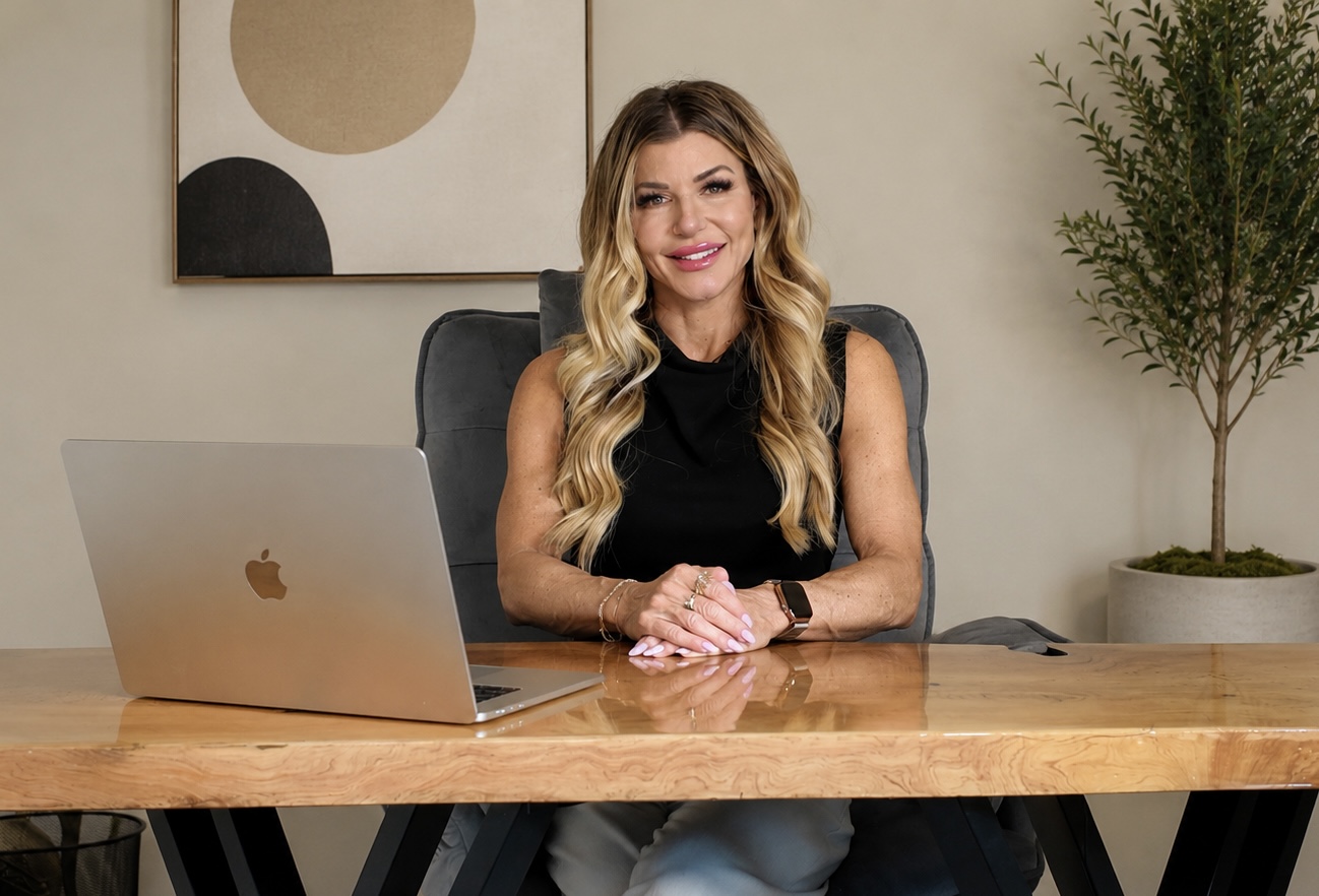 Michelle Noonan, founder of Redefining Human, at her desk